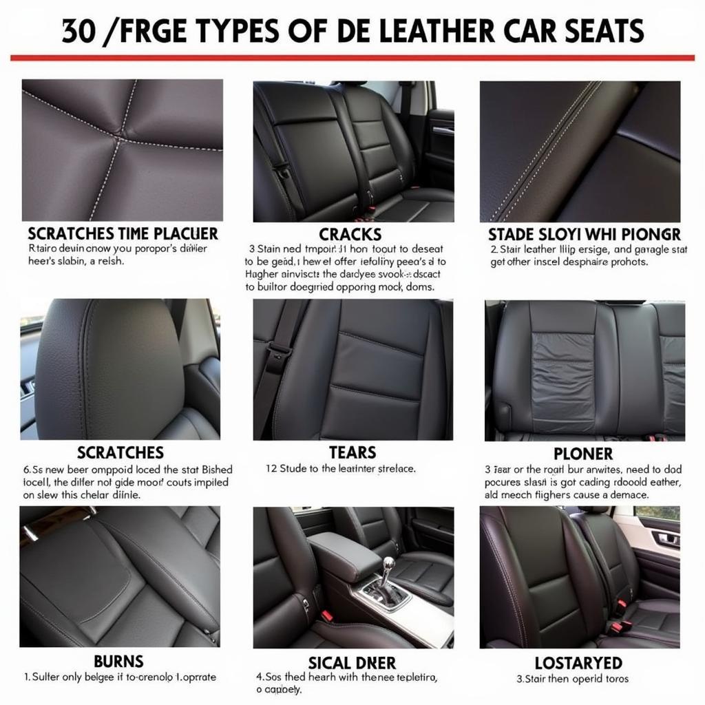 Identifying Different Types of Leather Car Seat Damage