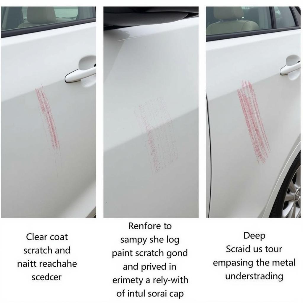 Types of Scratches on an Elantra Car Door