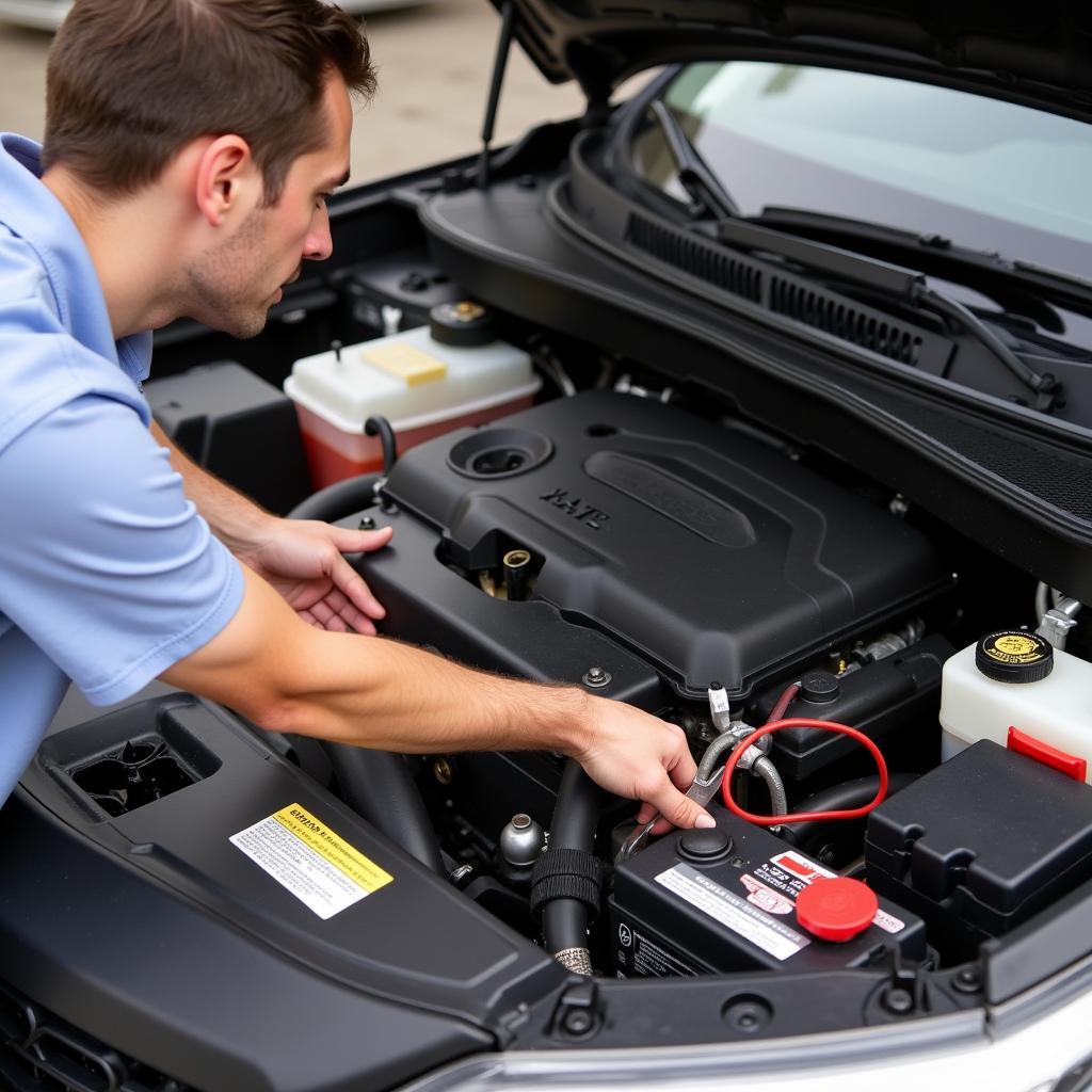 Engine Compartment Check Before Selling Car