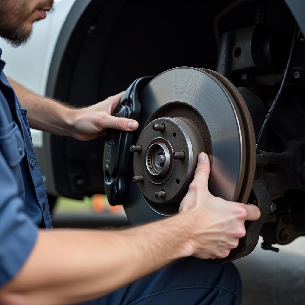 Enterprise Rental Car Brake Inspection