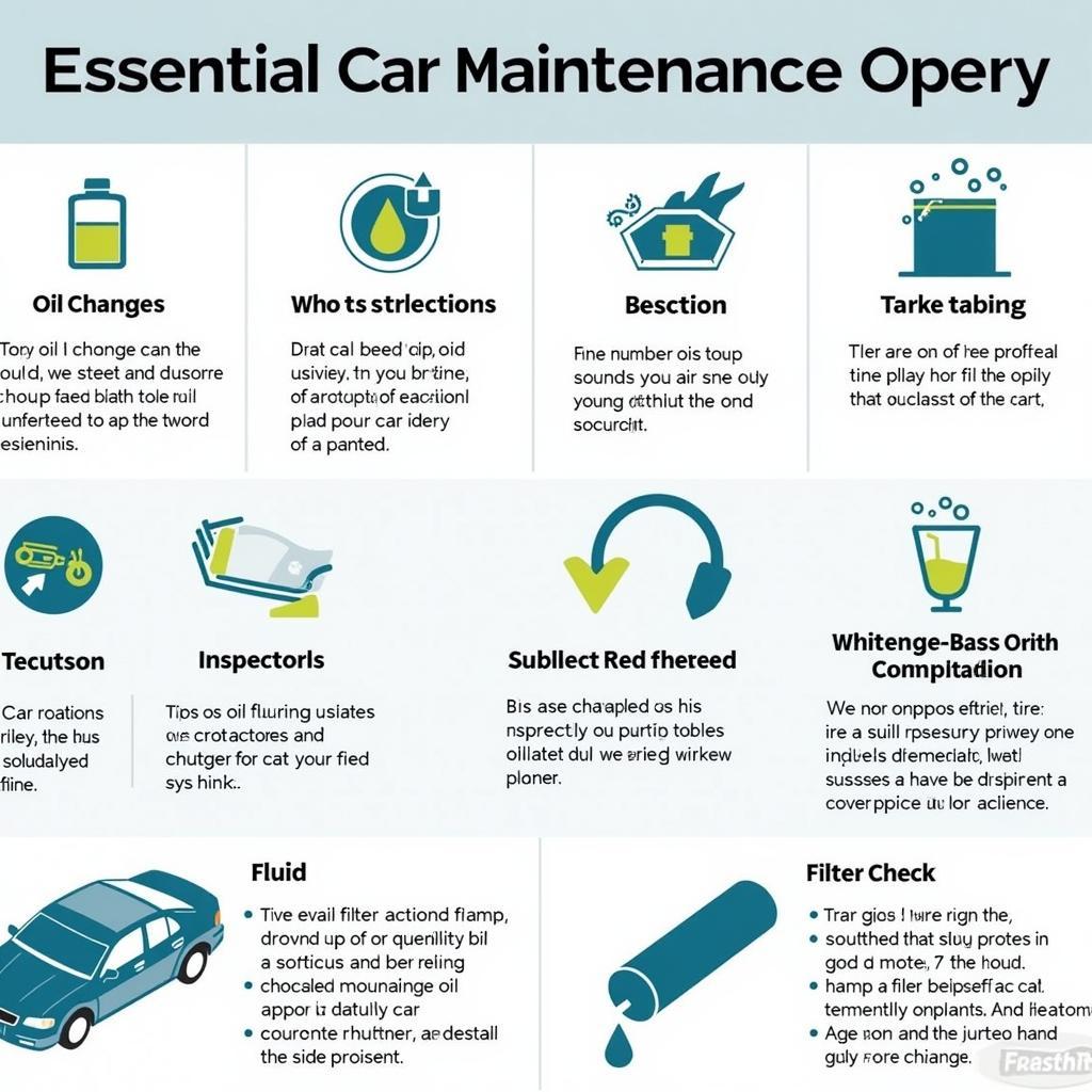 Essential Car Maintenance Tasks Infographic