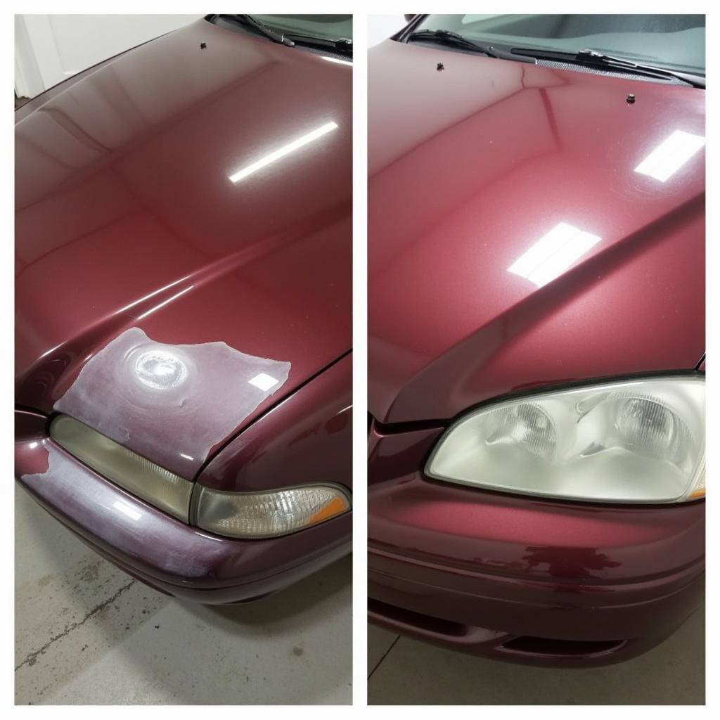 Finished Fiberglass Chip Repair