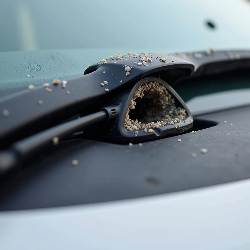 Clogged Wiper Spray Nozzle