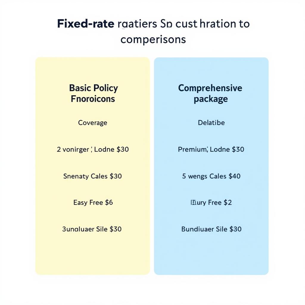 Comparing Fixed Rate Insurance Policies