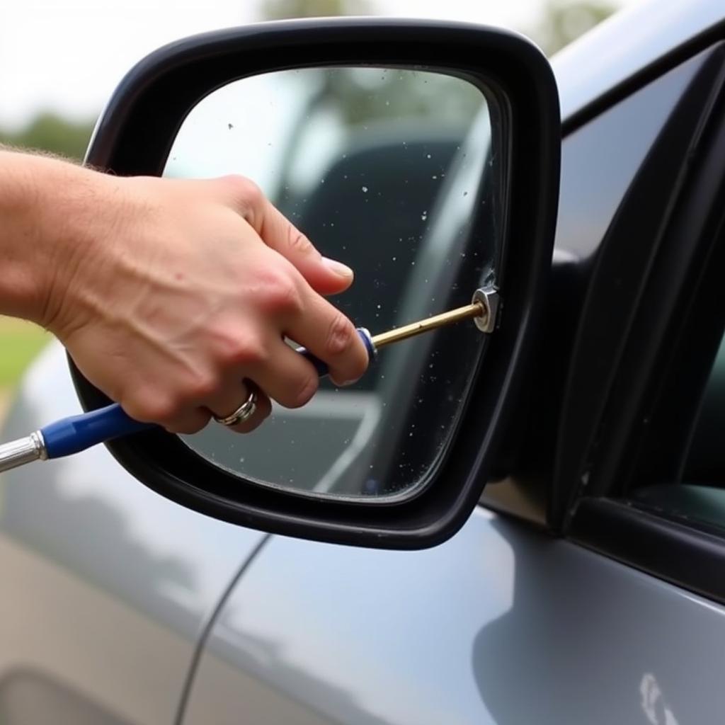 Fixing a Broken Side View Mirror