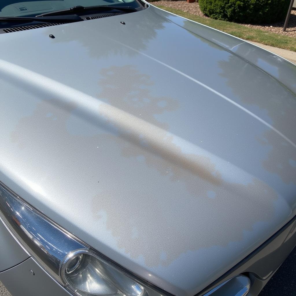 Clear coat damage from UV exposure