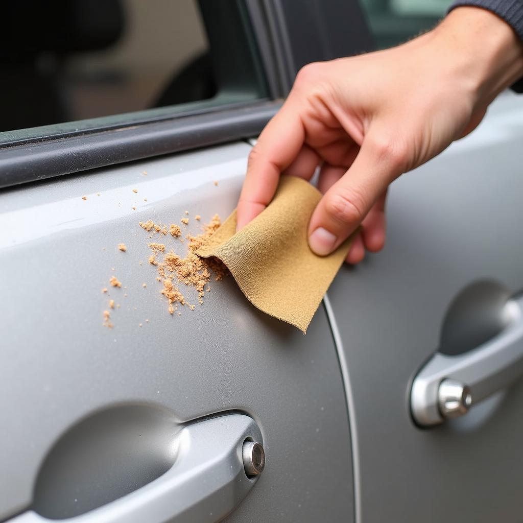 Fixing Surface Rust on a Car Door