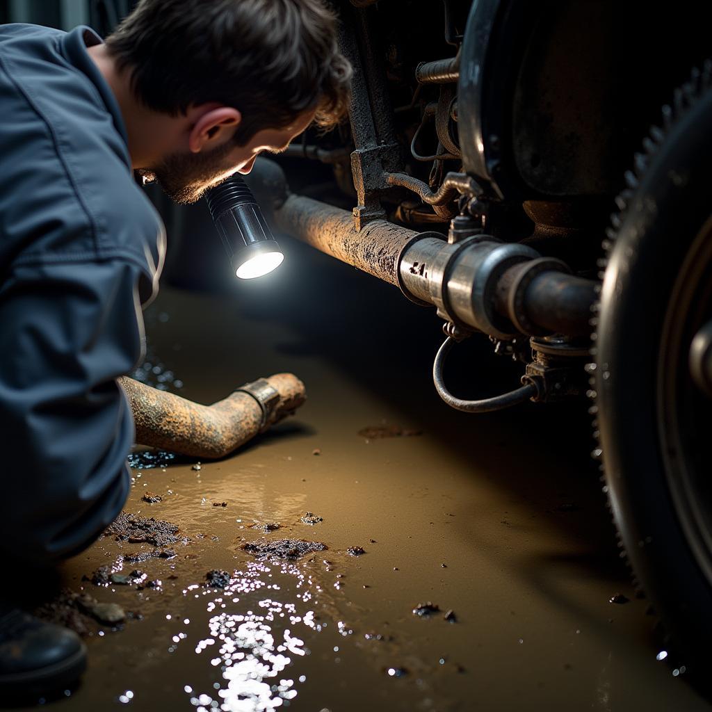 Flooded Car Water Damage Inspection