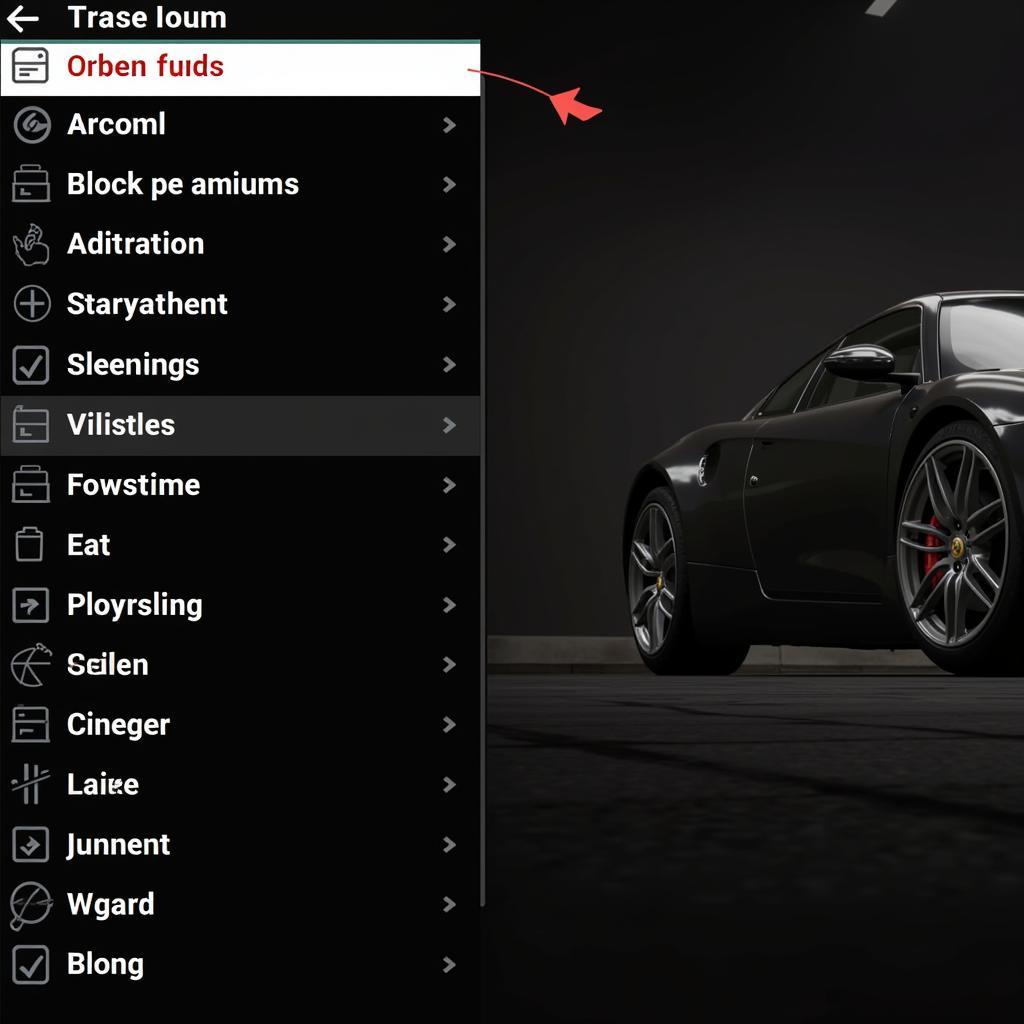 Forza Horizon 5 Tuning Menu