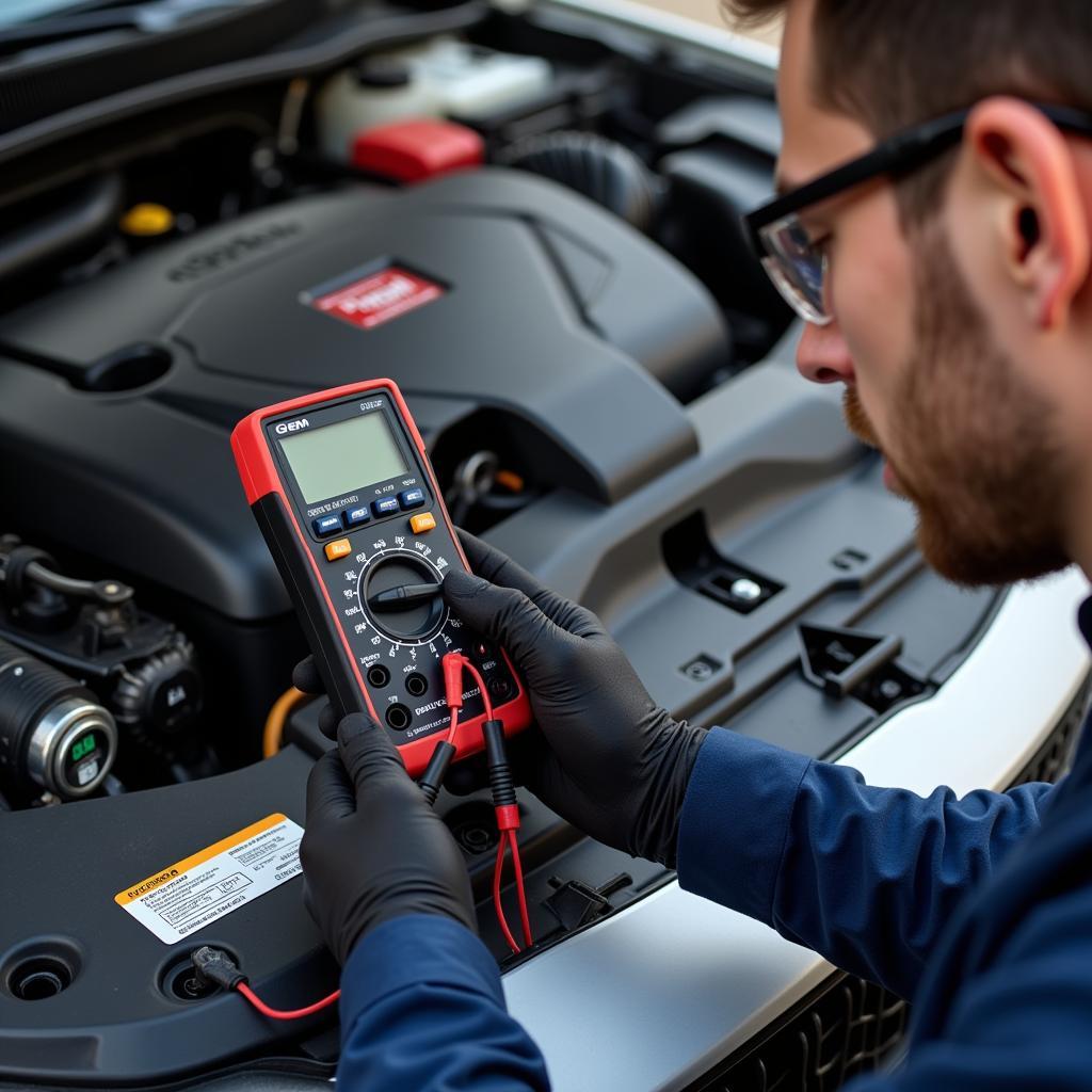 Checking the Gem Car Battery