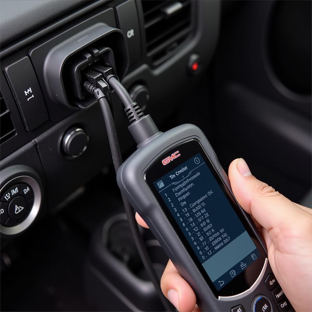 Using a Diagnostic Tool on a GMC