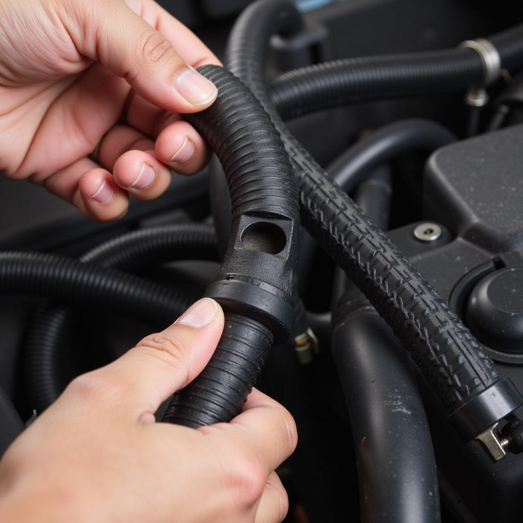 Inspecting Radiator Hoses for Leaks and Damage