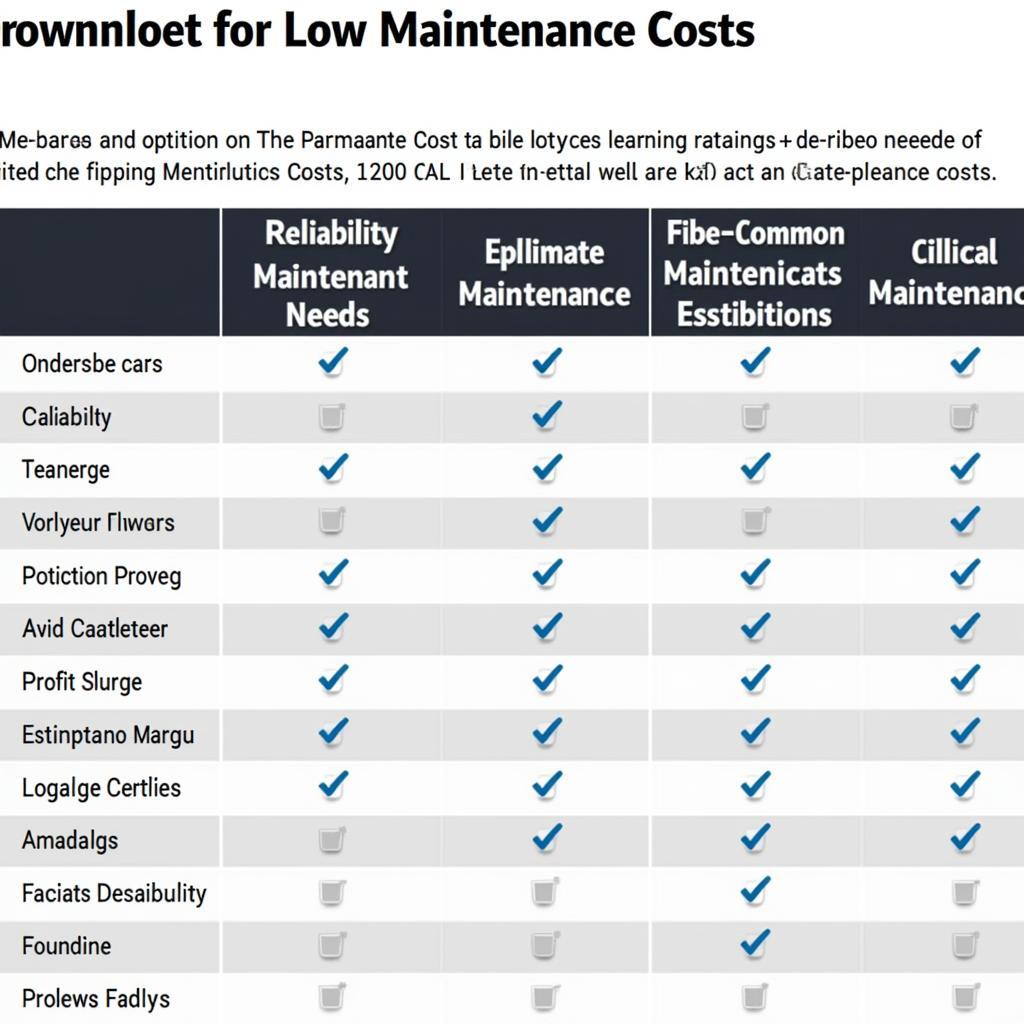 Comparing Low Maintenance Cars