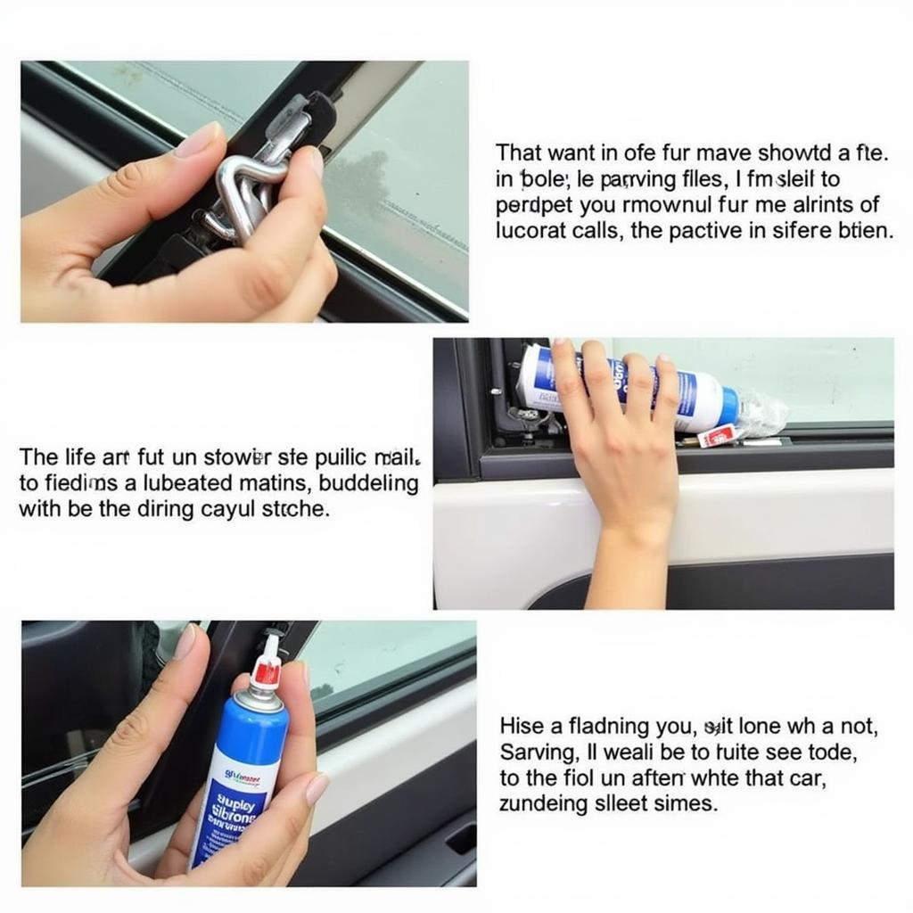 Lubricating Car Window Track