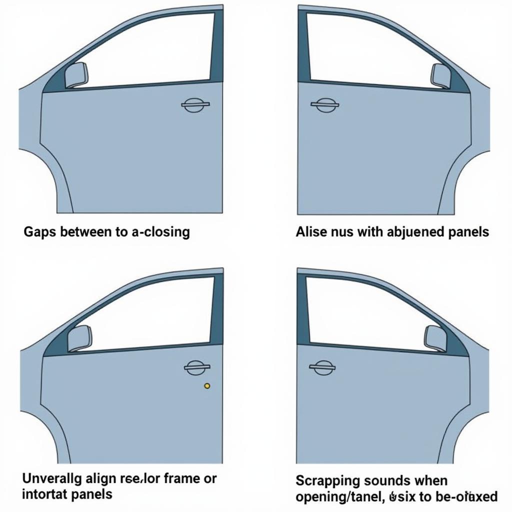 Misaligned Car Door Symptoms