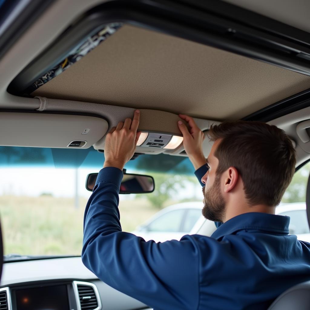 Installing a New Car Headliner