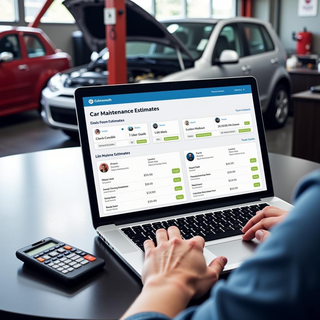 Comparing Car Maintenance Online Estimates