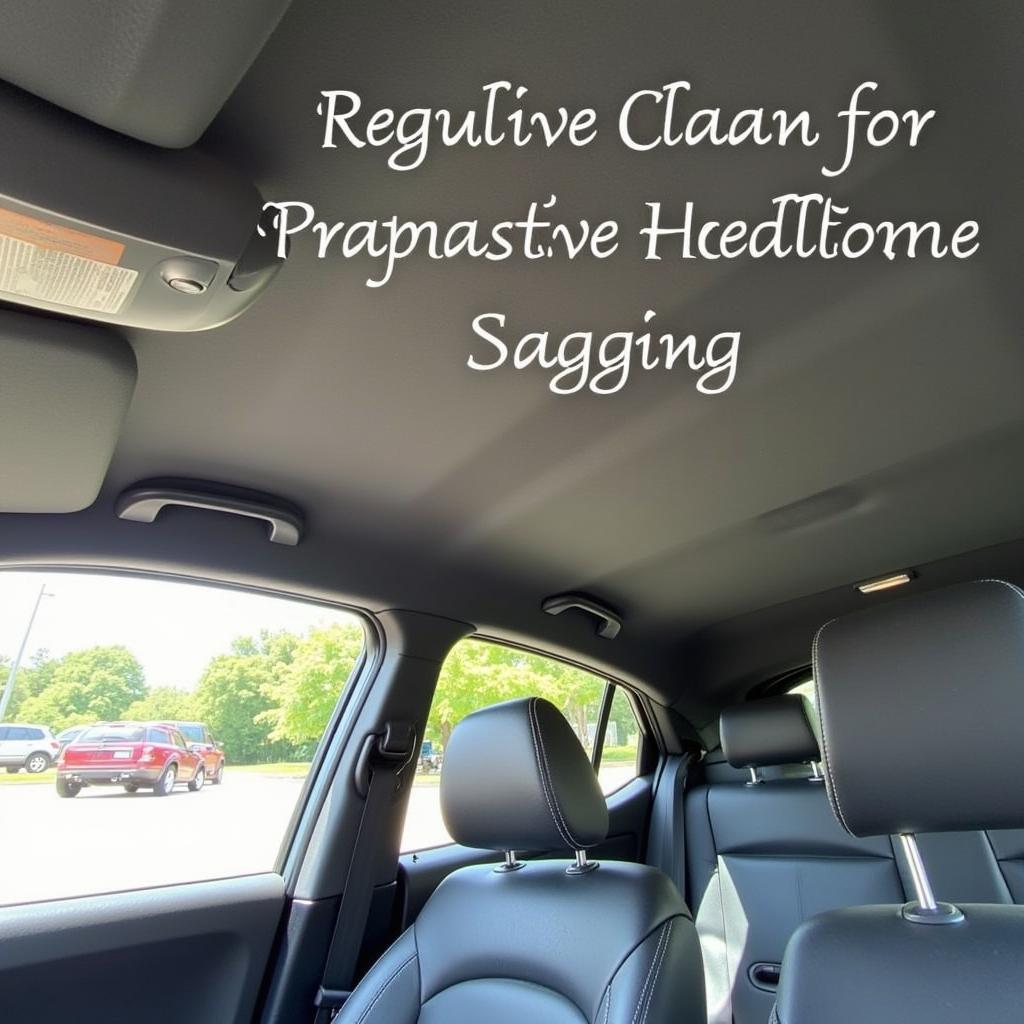 Preventing Car Headliner Sagging