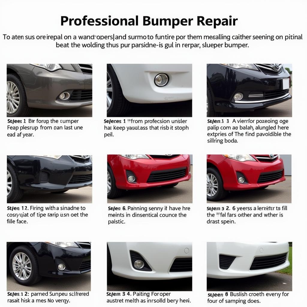 Professional Bumper Repair Process