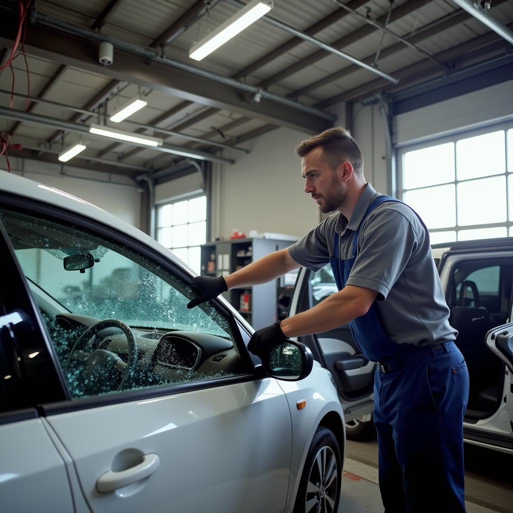 Professional Car Window Replacement Process