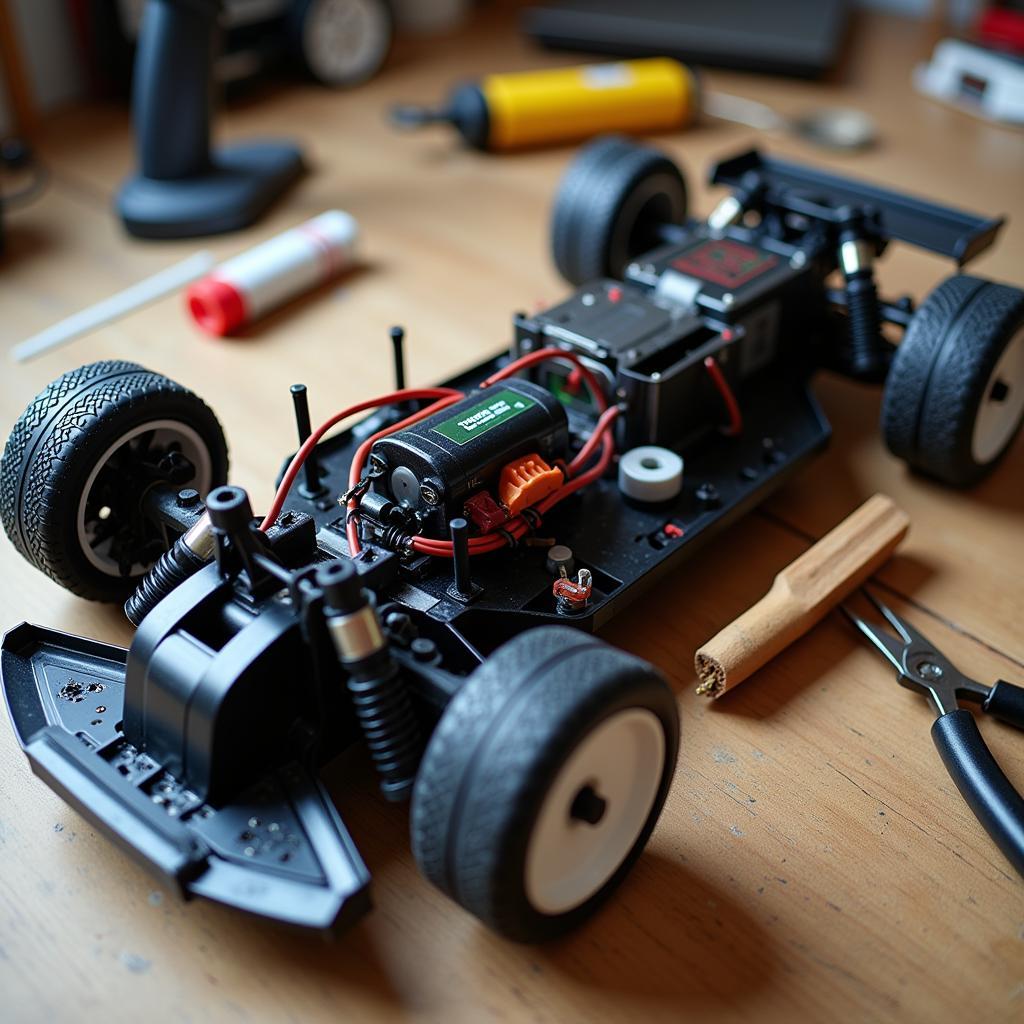 Disassembling an RC Car for Repair