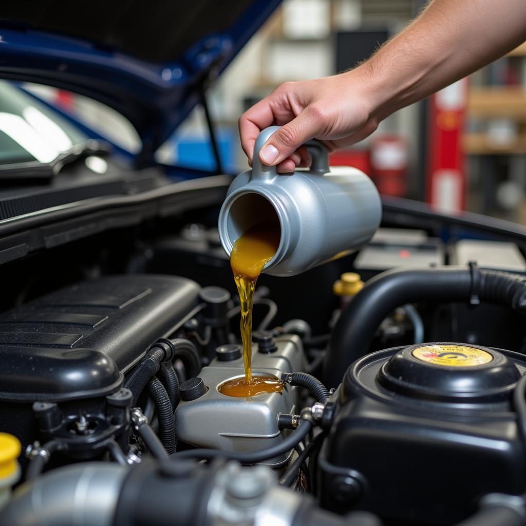 Regular Oil Change for Car Engine