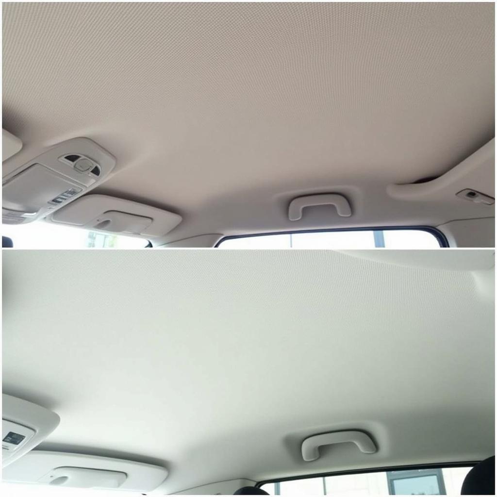 Repaired Car Headliner