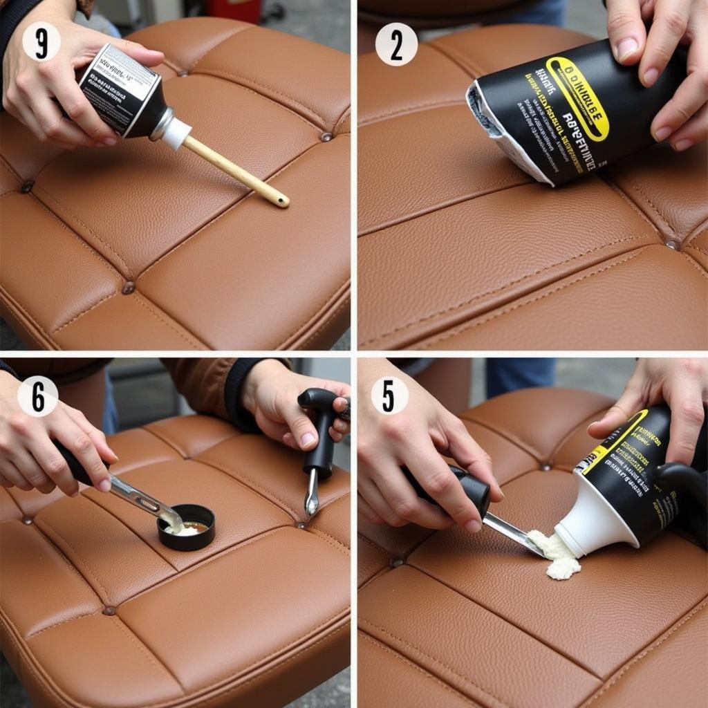 Repairing a Leather Car Seat Using a Repair Kit