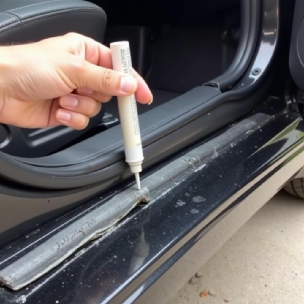 Repairing Minor Car Door Seal Damage