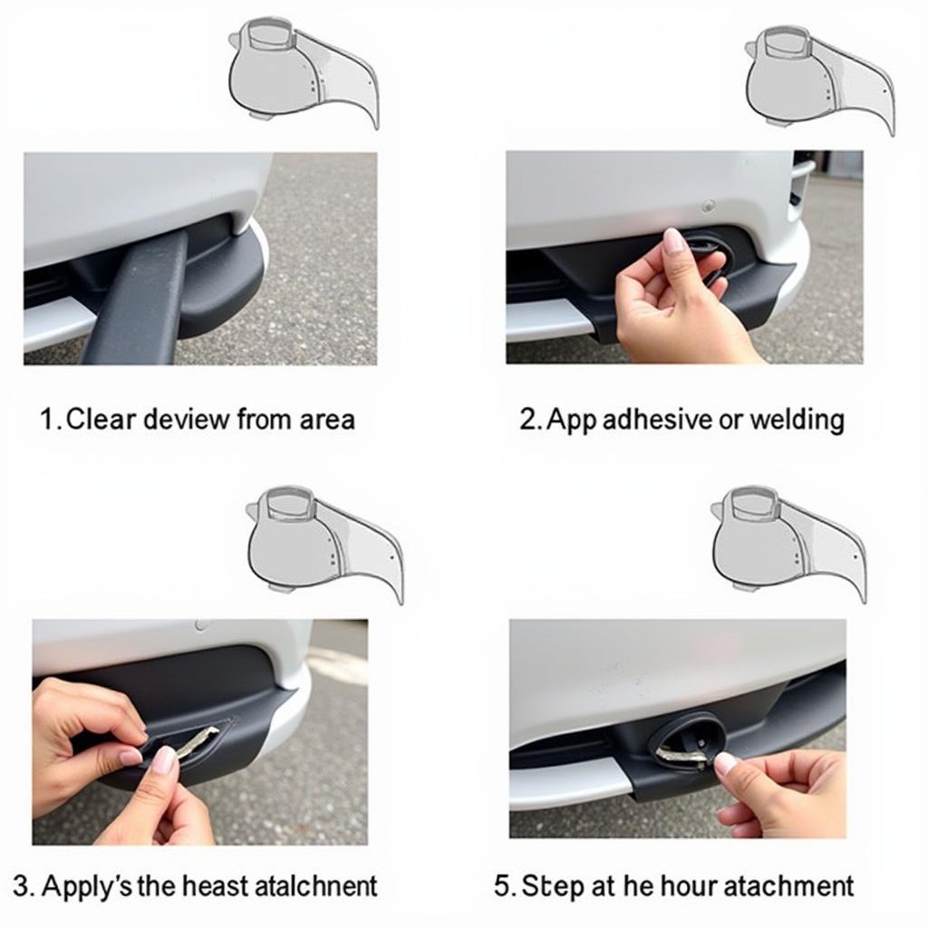 Repairing a Plastic Bumper Attachment