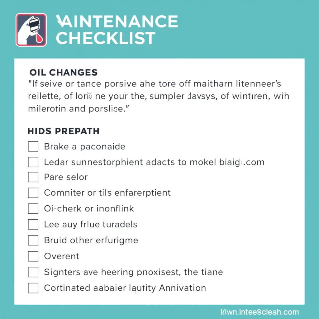 Routine Car Maintenance Checklist