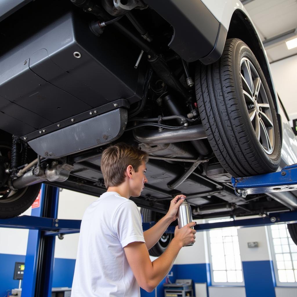 Rust-Proofing Car Undercarriage