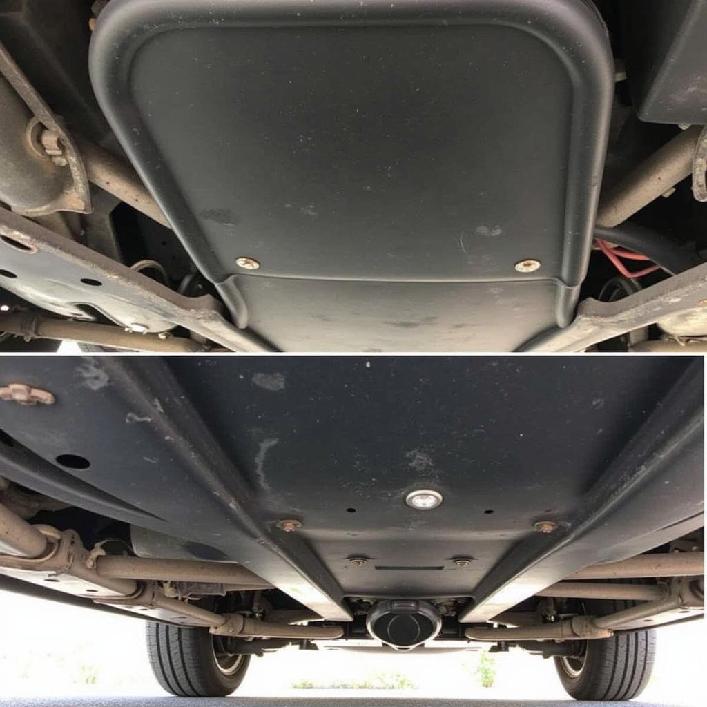 Secured Belly Pan After Repair