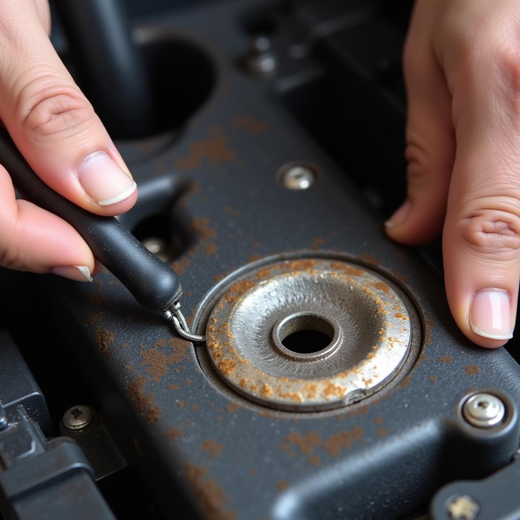 Repairing a Smart Car's Earth Connection