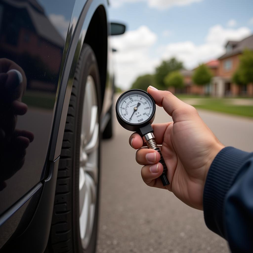 Checking Tire Pressure in Summer