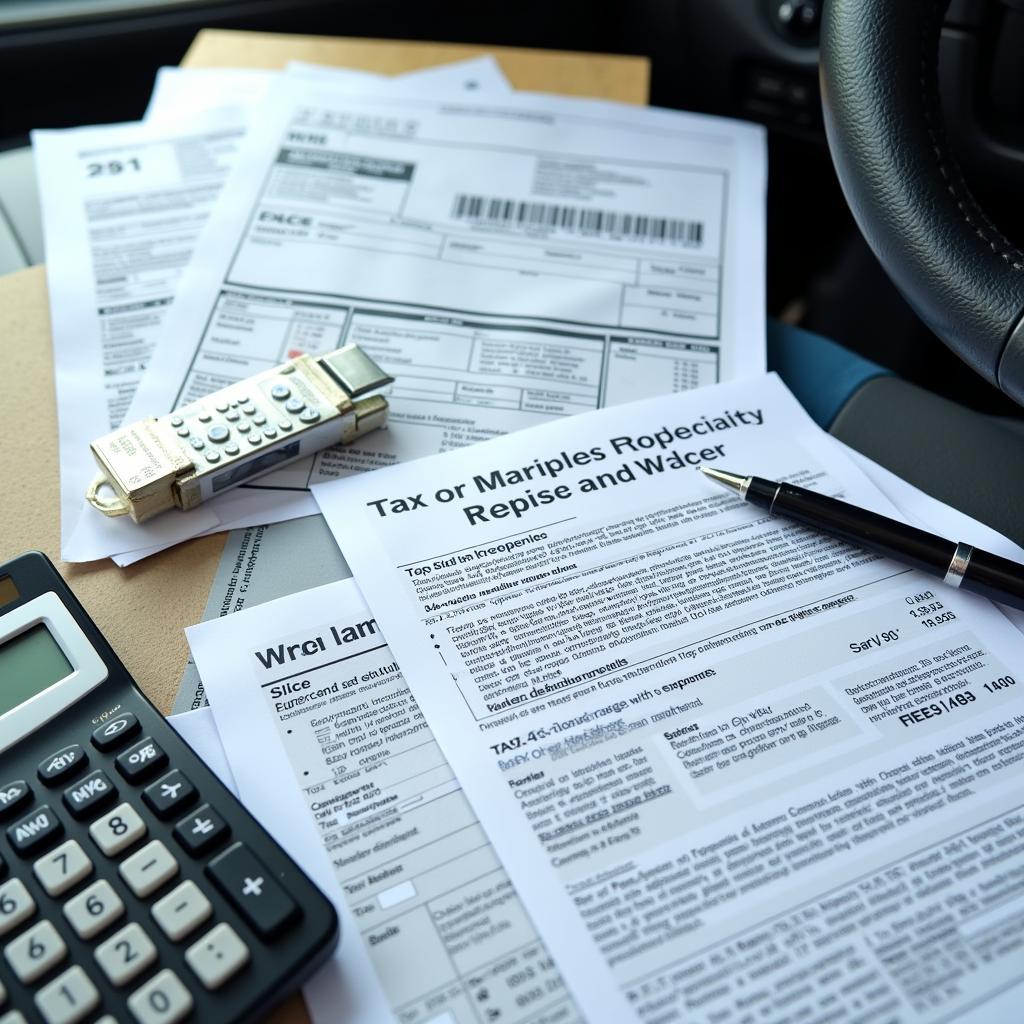 Tax Documents and Car Maintenance