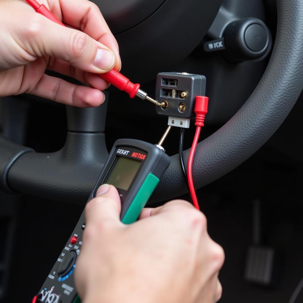 Testing Car Window Motor with Multimeter