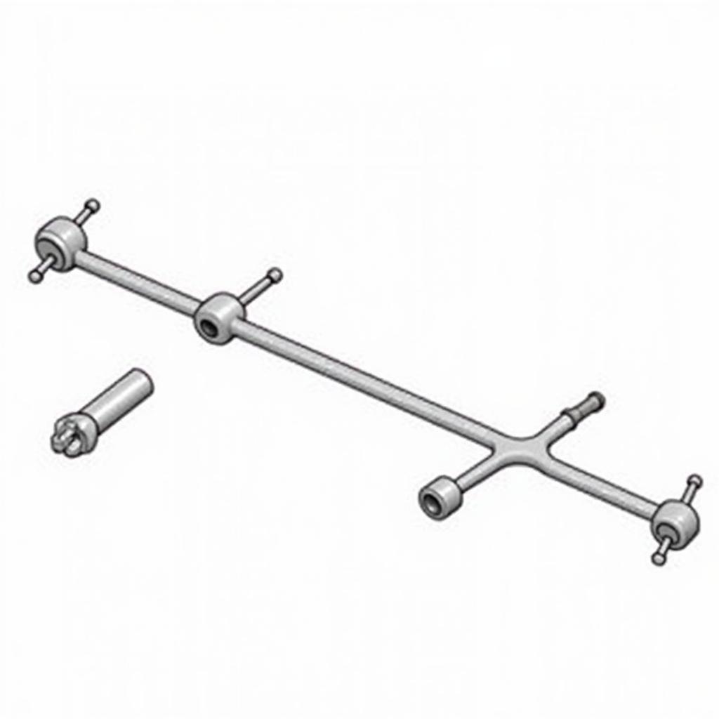 Diagram of a car's tie rod assembly showing inner and outer tie rods, adjusting sleeve, and connection to the steering knuckle.