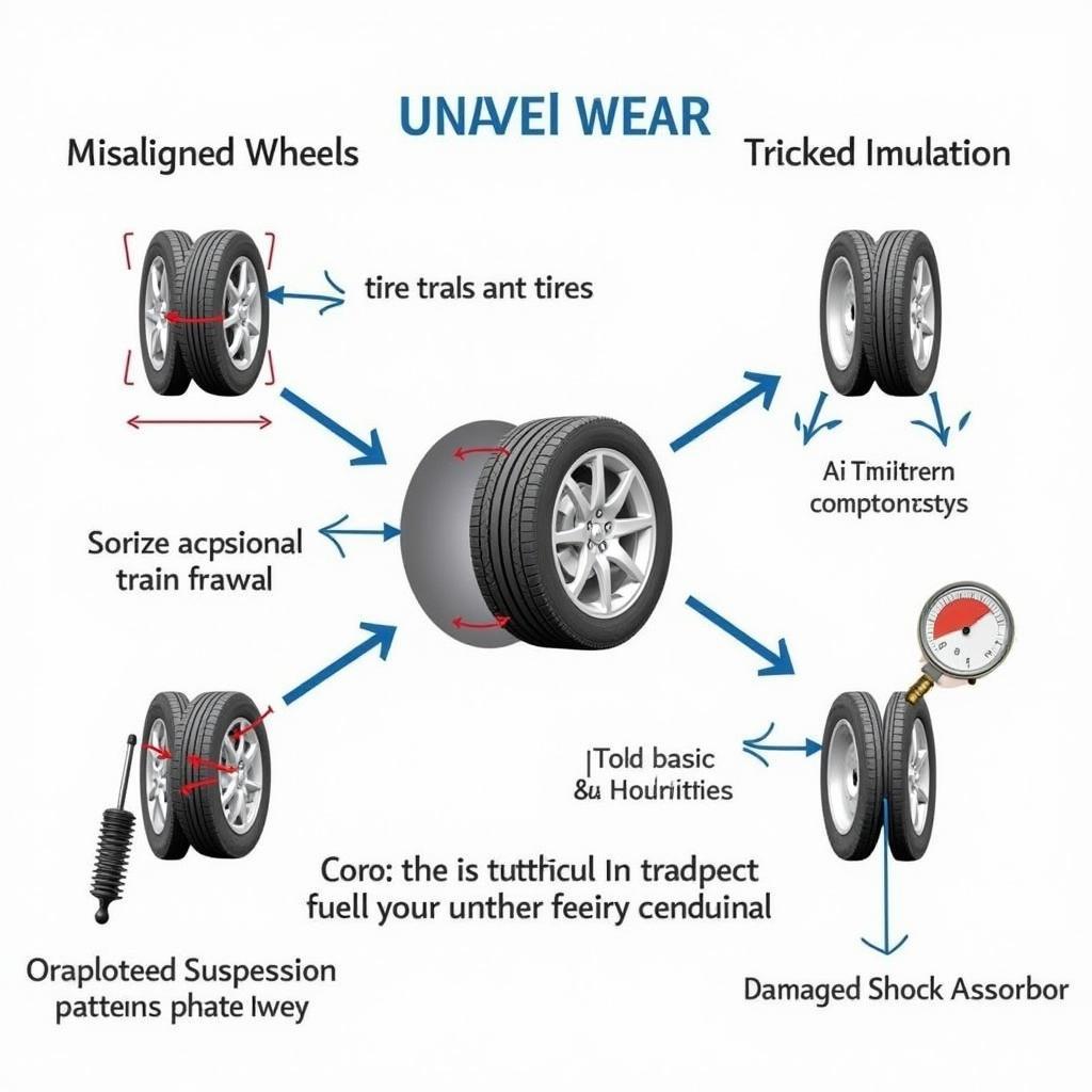 Causes of Uneven Tyre Wear: Alignment, Inflation, Suspension