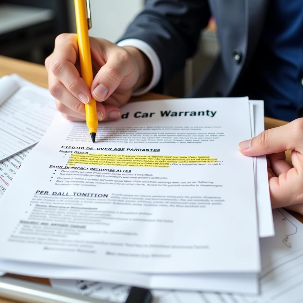 Reviewing Used Car Warranty Documents