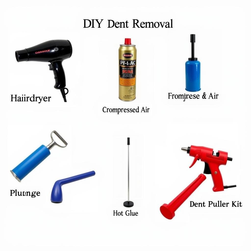 Various DIY Dent Removal Tools