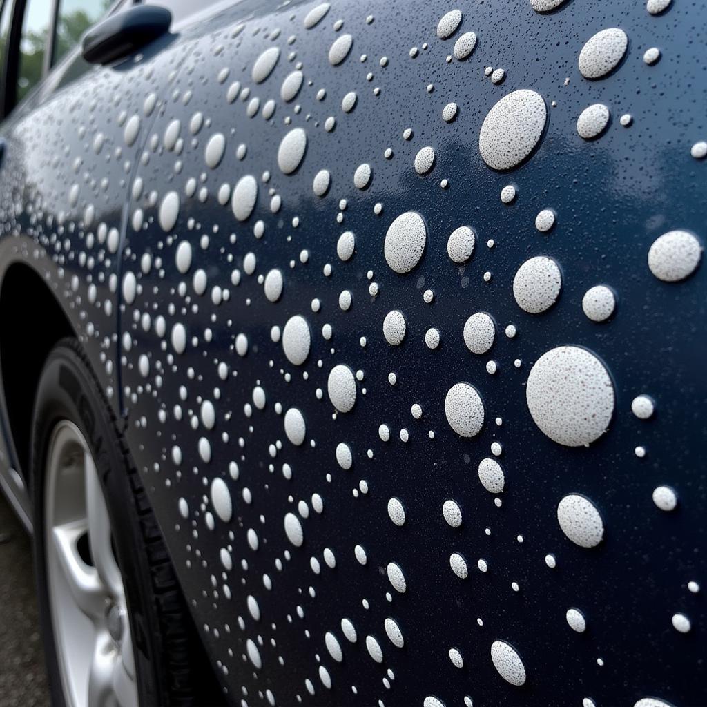 White Spots on Car Paint from Hard Water