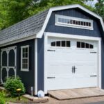 A single car garage for sale from Sheds Unlimited